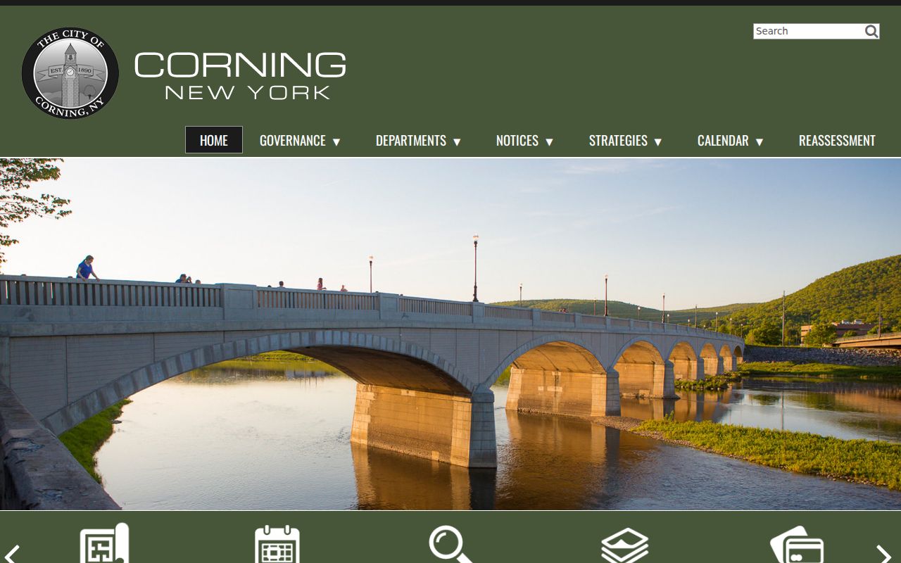 Corning criminal records routing through the City of Corning