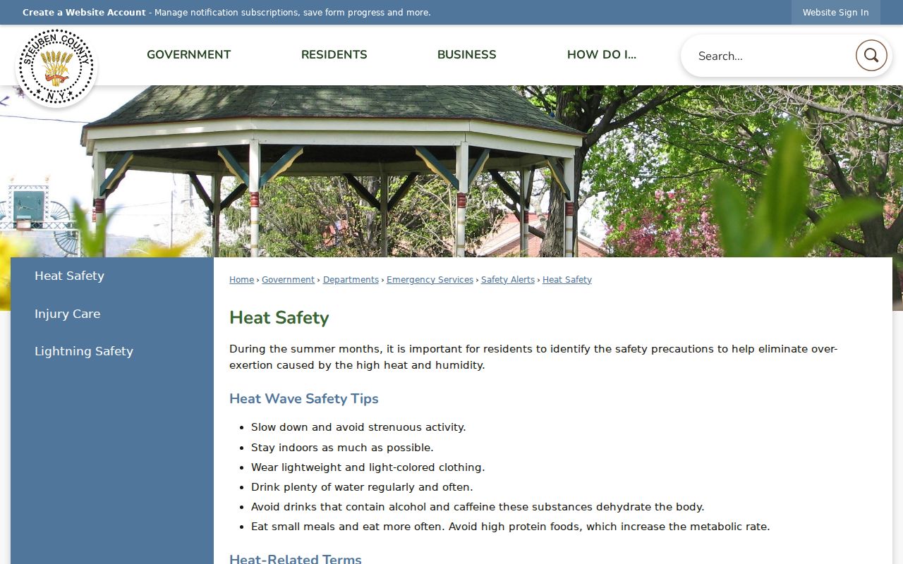 Steuben County District Attorney official office page