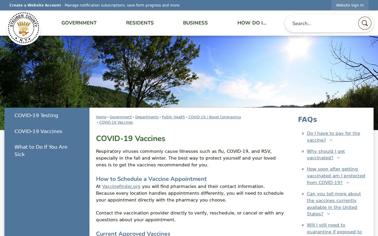 Steuben County criminal record source for probation and community corrections
